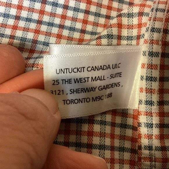 UNTuckit Button Down Cotton Shirt Mens XXL - Picture 9 of 13